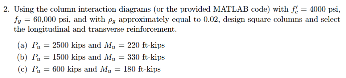 Solved Using the column interaction diagrams (or ﻿the | Chegg.com