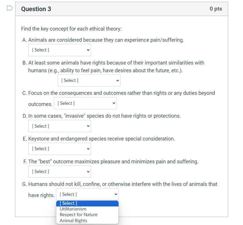 Solved Find the key concept for each ethical theory: A. | Chegg.com