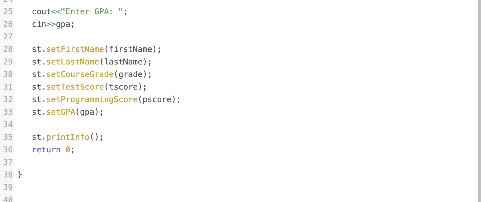 Instructions Chapter 9 defined the struct studentType | Chegg.com