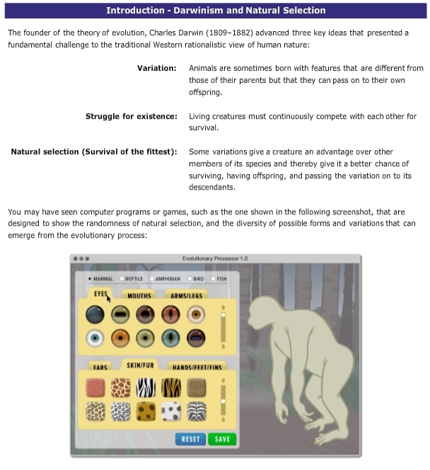 theory of natural selection darwinism