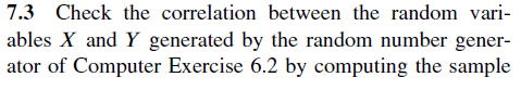 7.3 Check the correlation between the random | Chegg.com