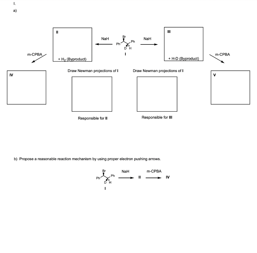 Solved Complete the schemes by choosing the proper reagents, | Chegg.com