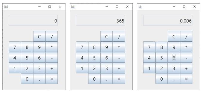 Solved Create a GUI program in Java of a basic calculator: 1 | Chegg.com
