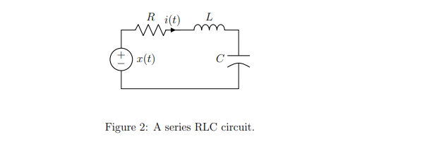 Solved Derive ODE for RLC Circuit using Kirchoff's | Chegg.com