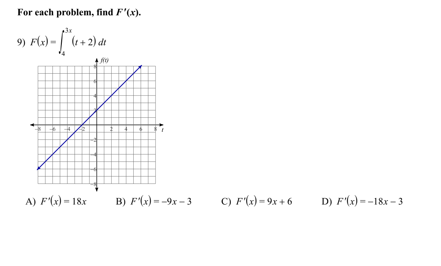 solved-for-each-problem-find-f-x-9-f-x-3x-t-2-dt-a-chegg
