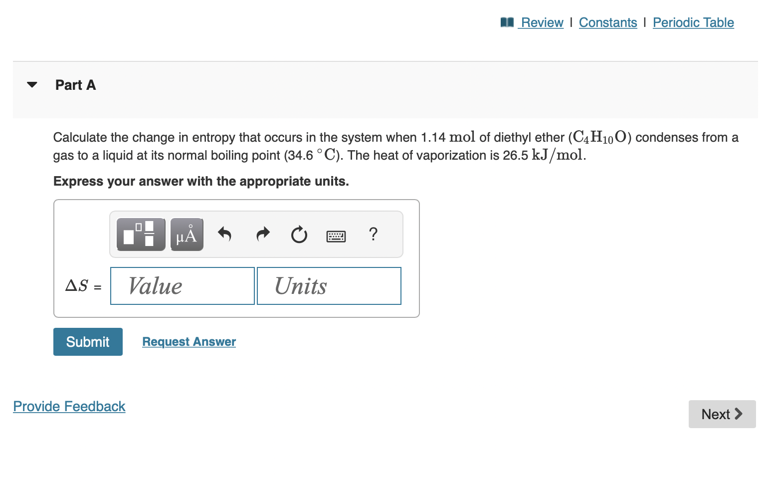 Solved Calculate the change in entropy that occurs in the | Chegg.com