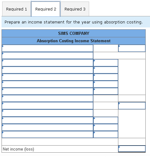 Solved Exercise 6-3 Income reporting under absorption | Chegg.com