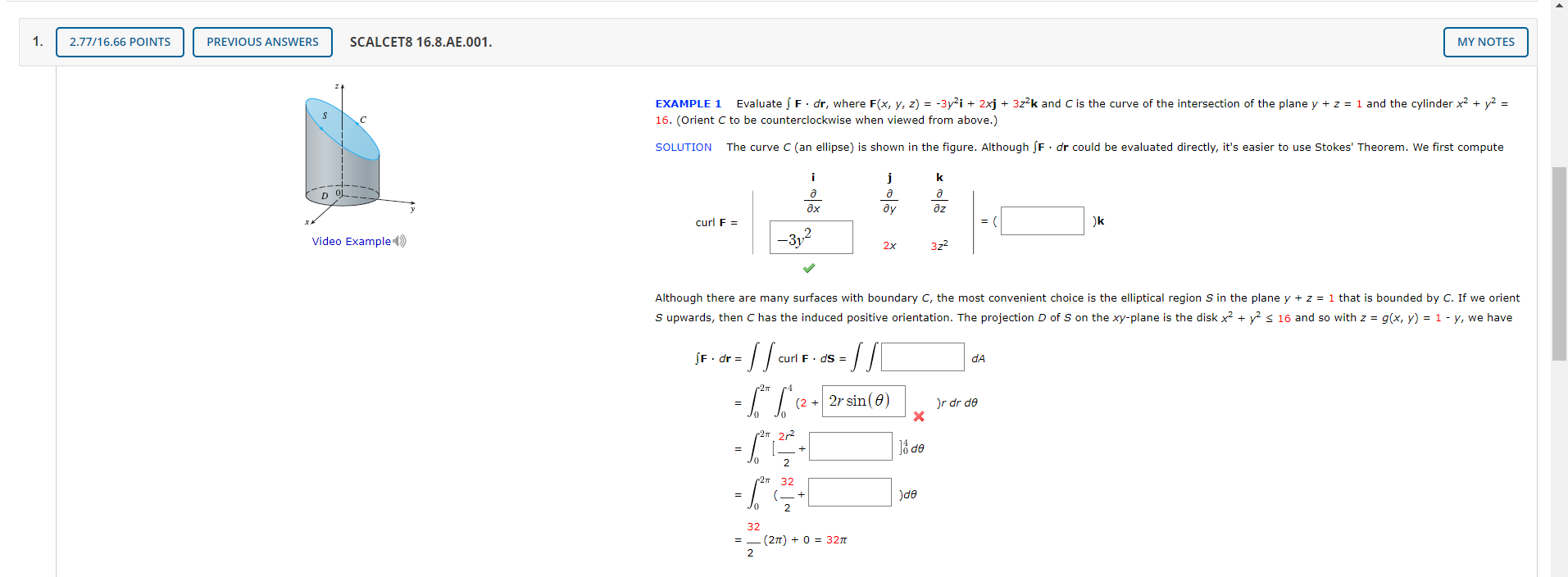 Solved 2 77 16 66 Points Previous Answers Scalcet8 16 8 A Chegg Com