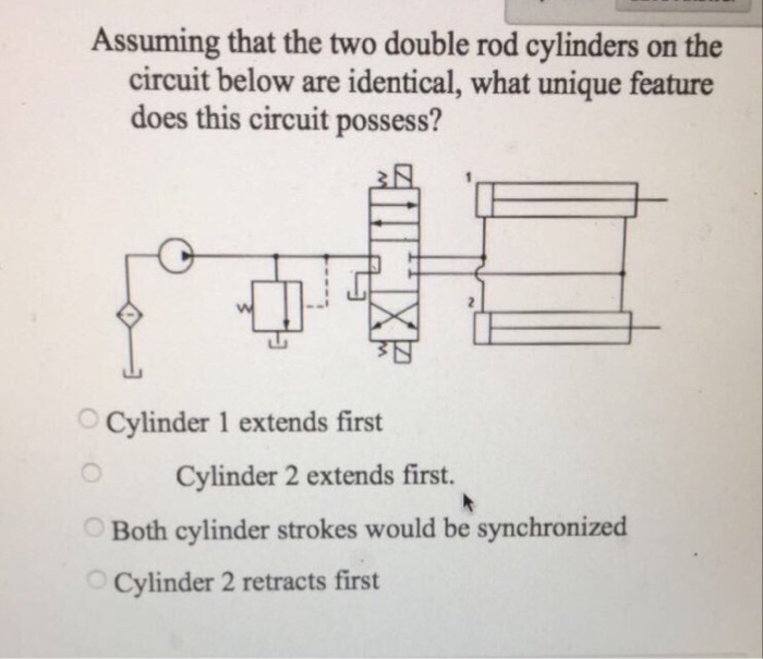 Solved Assuming that the two double rod cylinders on the