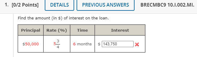 Solved 1. [0/2 Points] DETAILS PREVIOUS ANSWERS BRECMBC9 | Chegg.com