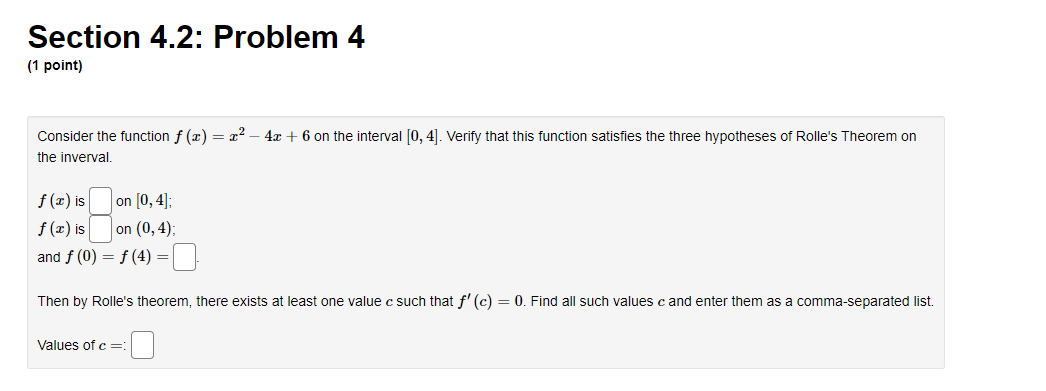 Solved Section 4.2: Problem 4 (1 Point) Consider The | Chegg.com