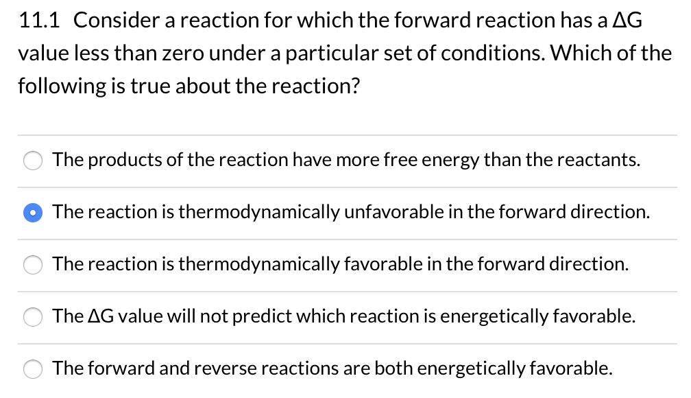 Solved 11.1 Consider a reaction for which the forward | Chegg.com