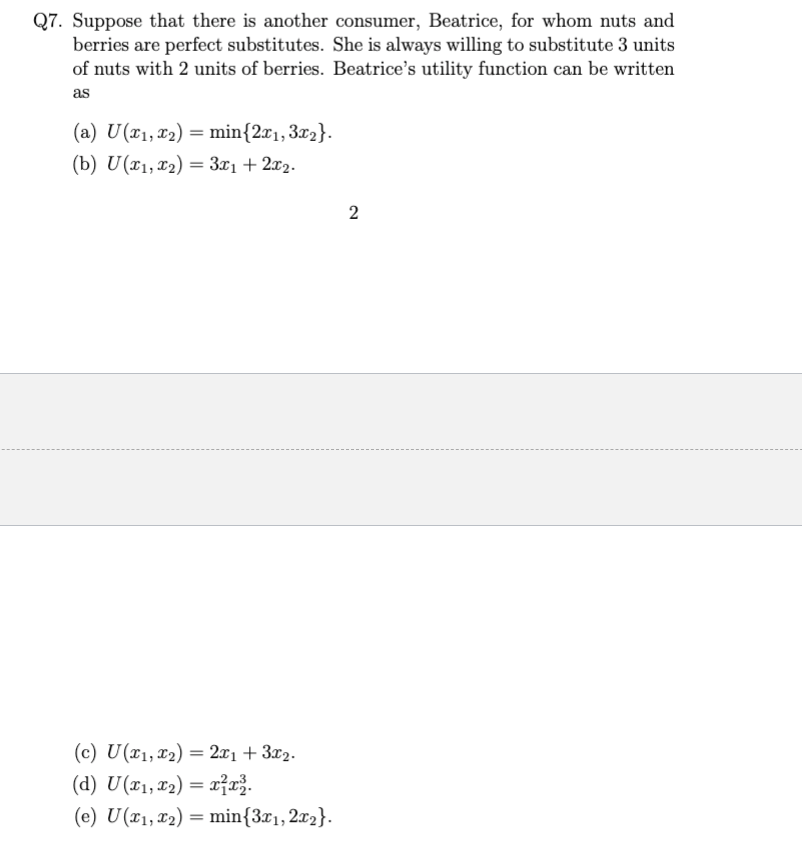 Solved PROBLEM I. Ambrose consumes only nuts and berries.