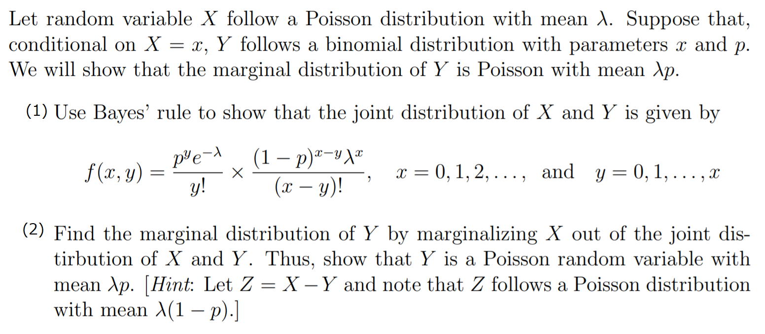 Solved Let Random Variable X Follow A Poisson Distributio Chegg Com