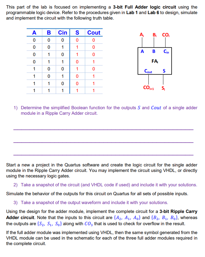 Solved This part of the lab is focused on implementing a | Chegg.com
