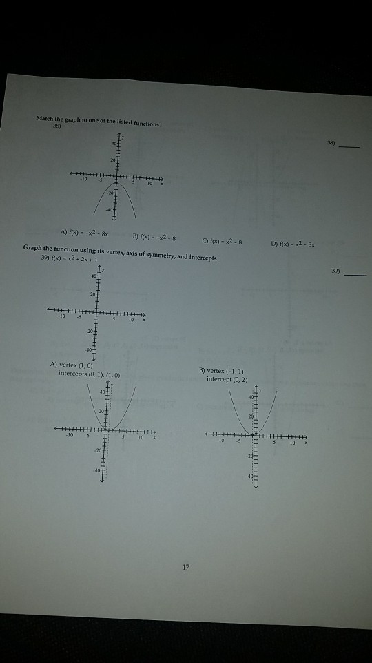 Solved Match The Graph To One Of The Listed Functions 29 A Chegg solved-match-the-graph-to-one-of-the-listed-functions-29-a-chegg
