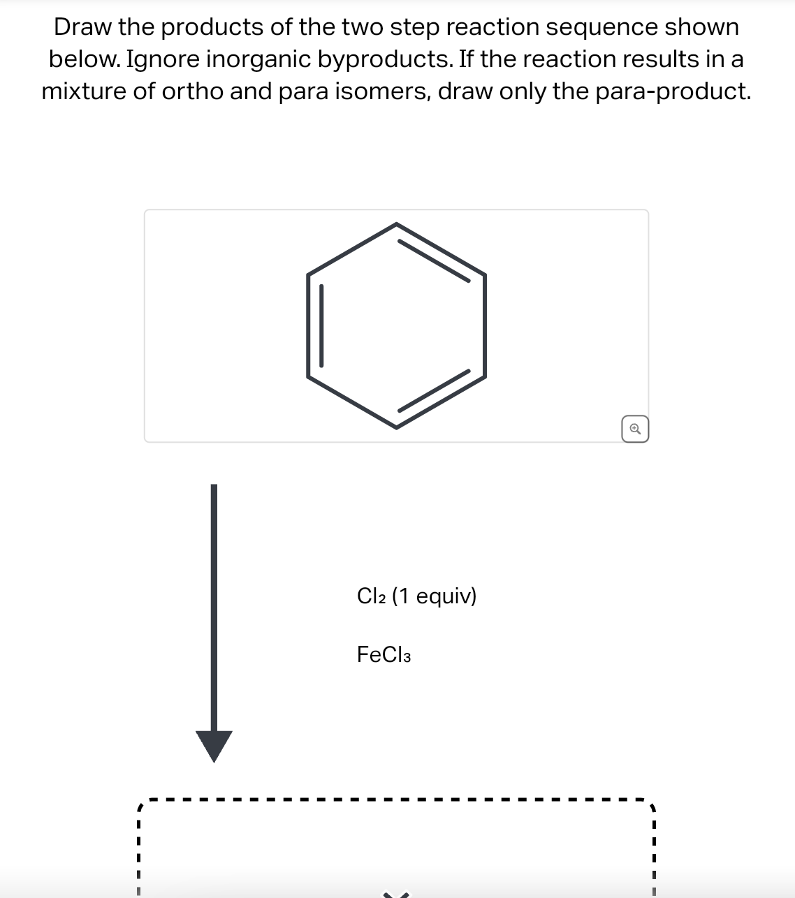 Solved Draw the products of the two step reaction sequence | Chegg.com