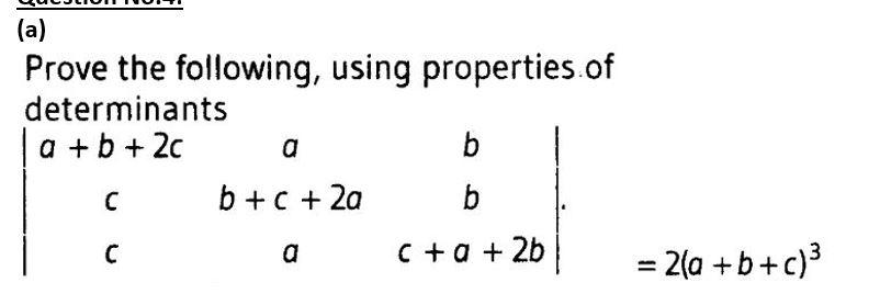 Solved (a) Prove The Following, Using Properties Of | Chegg.com