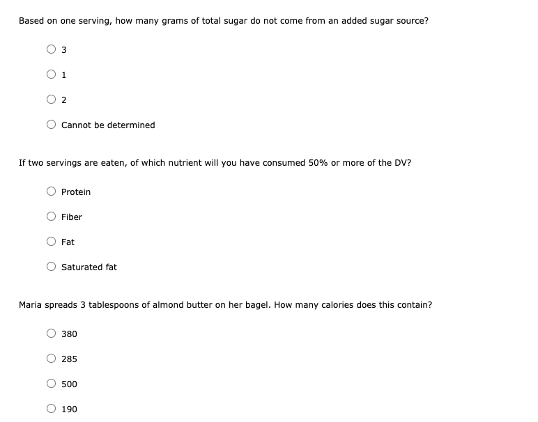 Solved The Nutrition Facts panel provides valuable | Chegg.com