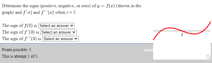 Solved Determine the signs (positive, negative, or zero) of | Chegg.com
