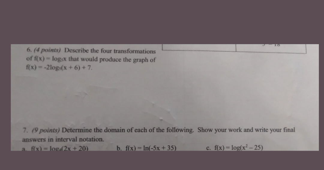 Solved Please help me answer 6, 7 and 8 so i can make sure I | Chegg.com