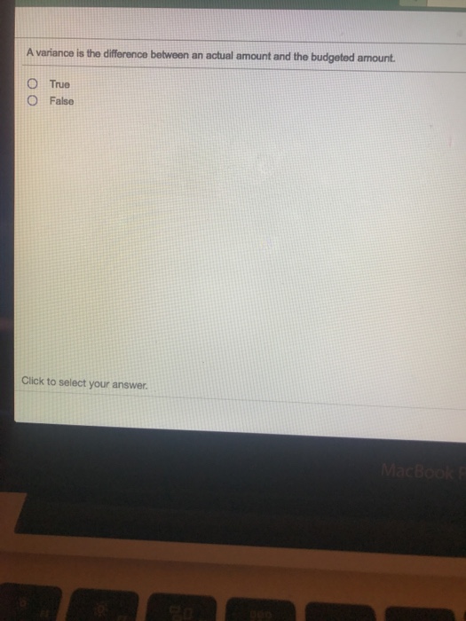 Solved A variance is the difference between an actual amount | Chegg.com