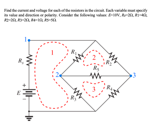 Solved Find the current and voltage for each of the | Chegg.com
