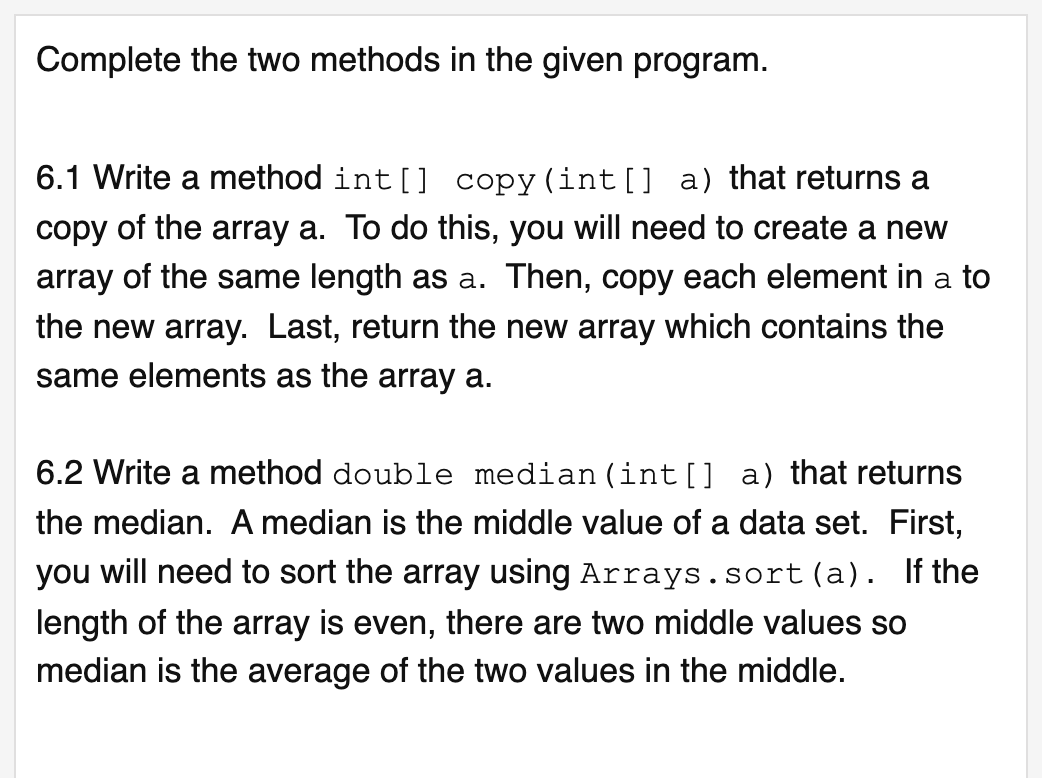 Solved hi can you please help me write this code in java | Chegg.com