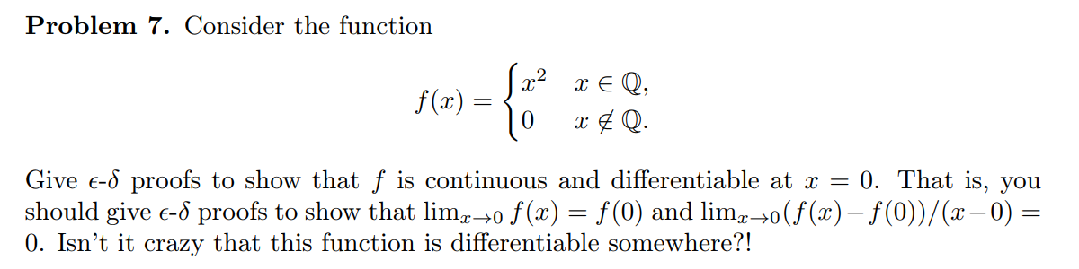 Solved This is the real analysis question. Please write | Chegg.com