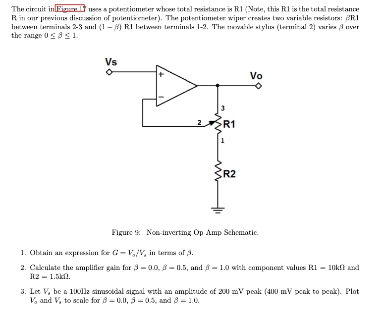 The Circuit In Figure 17 Uses A Potentiometer Whose Chegg Com