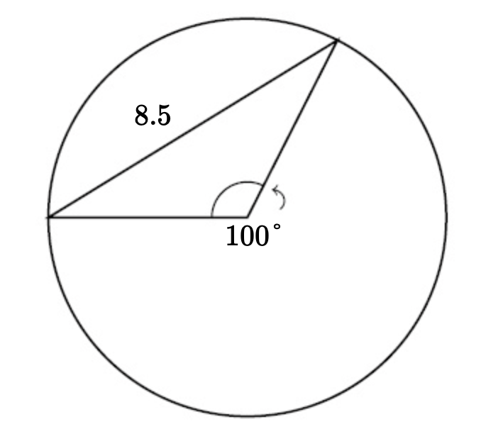 Solved 1. Find the diameter, d, of the circle shown in the | Chegg.com