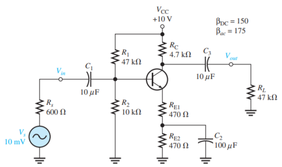 Solved Find the Power Gain, Current Gain & Voltage Gain Of | Chegg.com