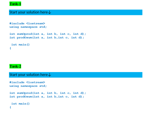 Solved Task-1 Start Your Solution Here #include Using | Chegg.com