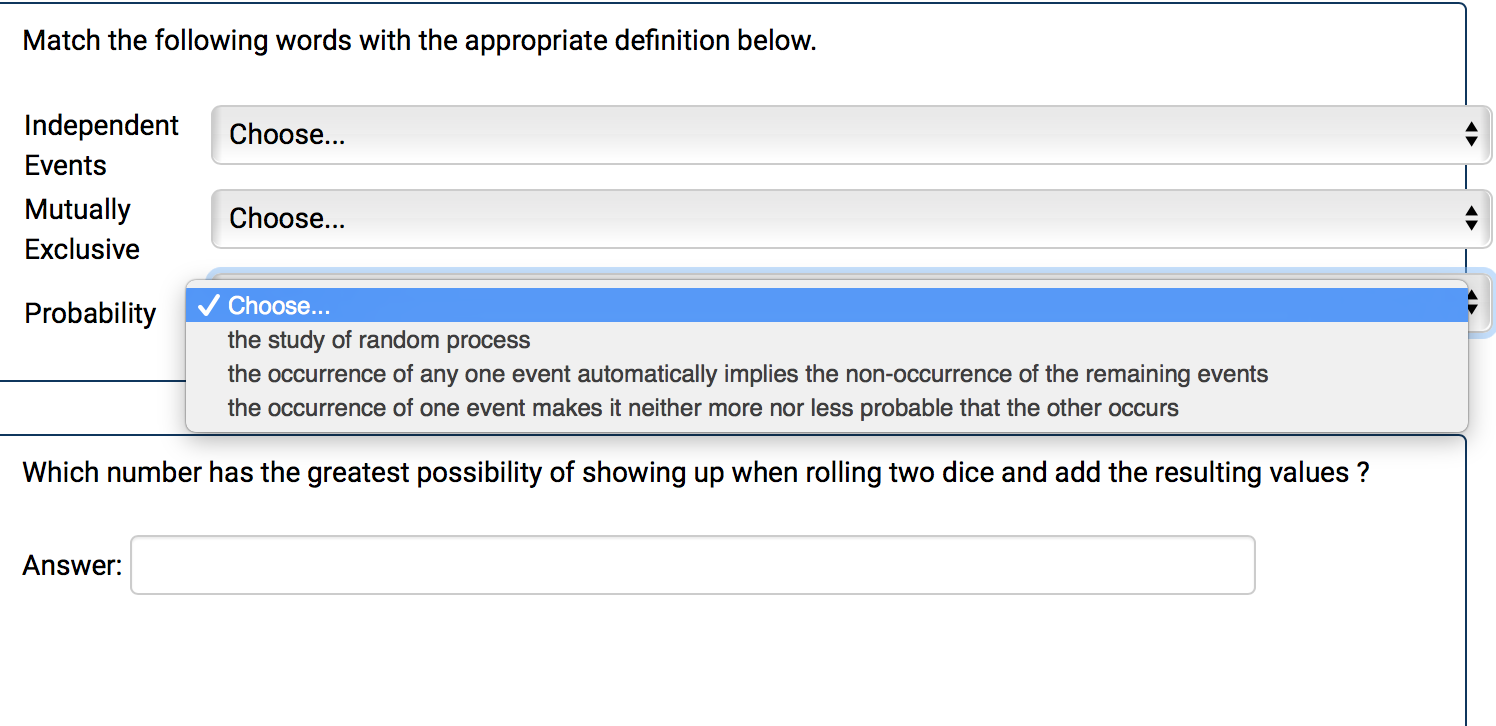 Solved Match The Following Words With The Appropriate Def Chegg Com