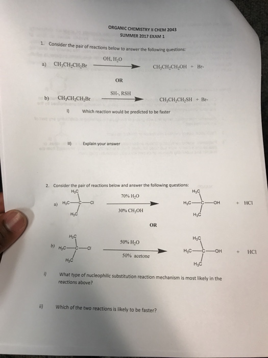 Solved Consider the pair of reactions below to answer the | Chegg.com