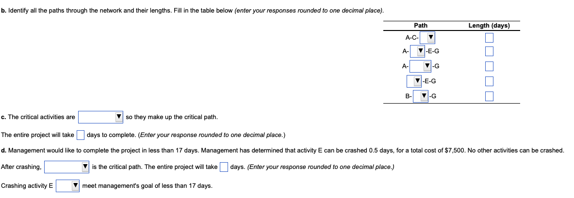 Solved Consider The Following Project Activities. Click The | Chegg.com