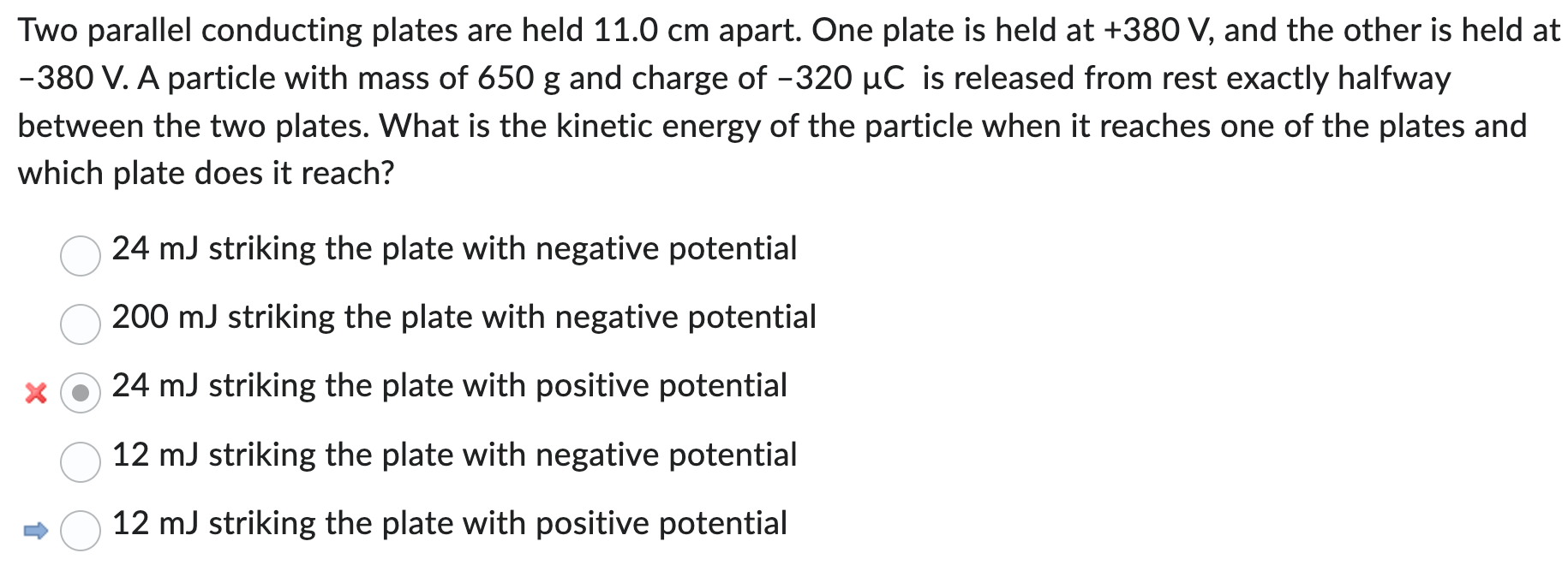 Solved Two parallel conducting plates are held 11.0 cm | Chegg.com