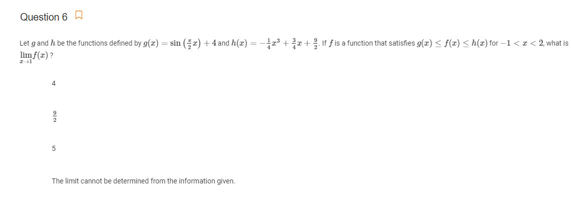Solved Question 6 A Let G And H Be The Functions Defined Chegg Com