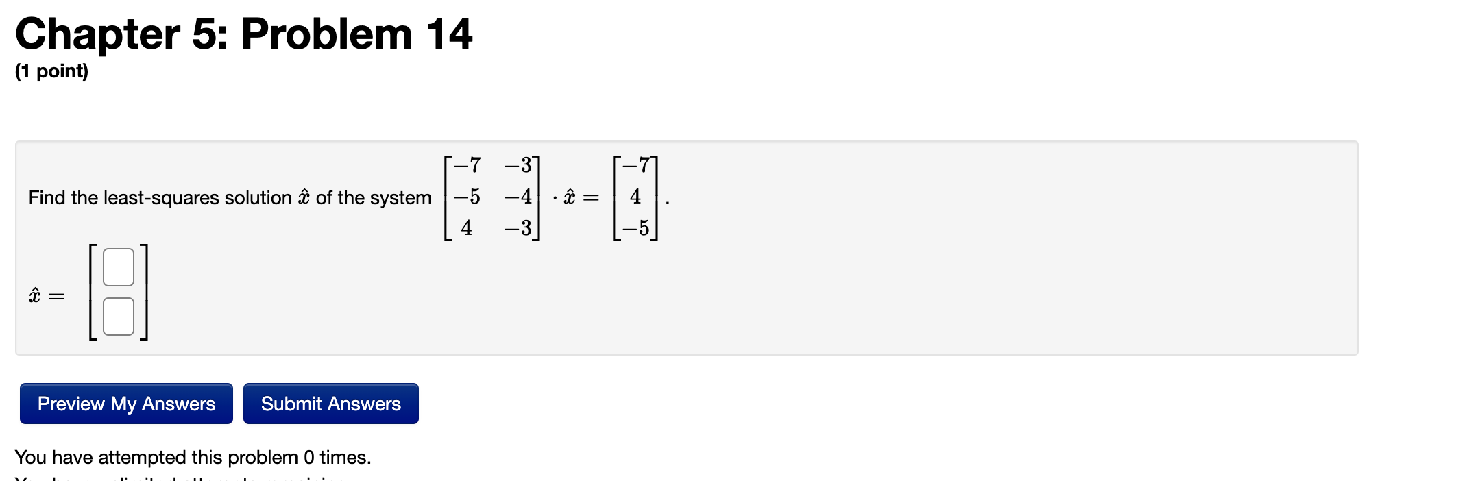 Solved Chapter 5: Problem 14 (1 point) -37 Find the | Chegg.com