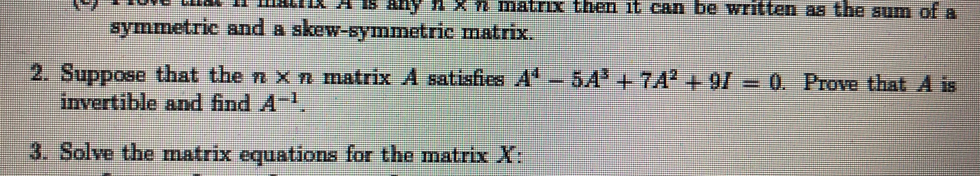 Solved Solve 2 and show work please. | Chegg.com