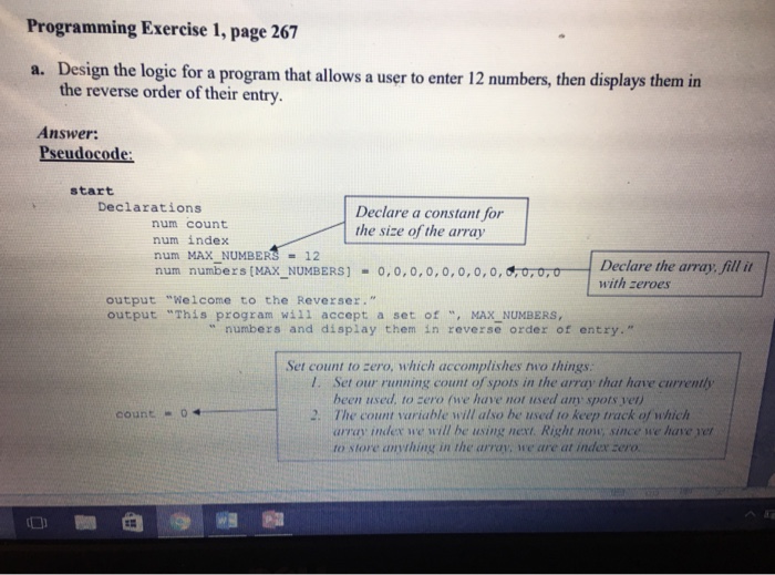 Only Pseudocode!!!! No Java or other languages | Chegg.com