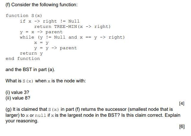 Solved (a) Consider the binary search tree in the diagram | Chegg.com