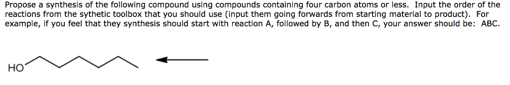 Solved Propose a synthesis of the following compound using | Chegg.com