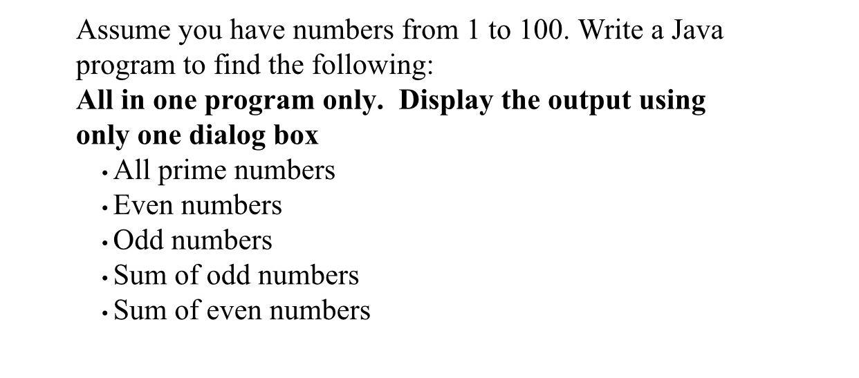 solved-assume-you-have-numbers-from-1-to-100-write-a-java-chegg