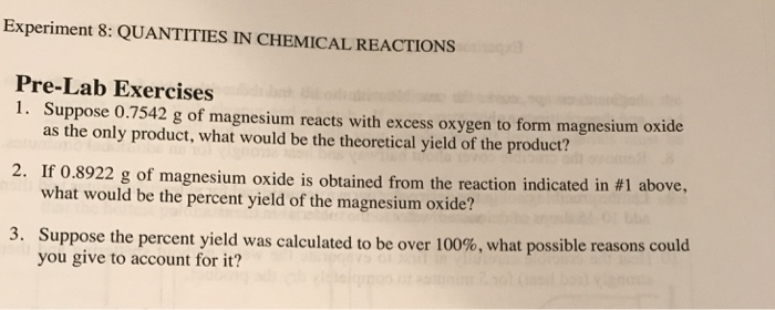 magnesium chemical experiment