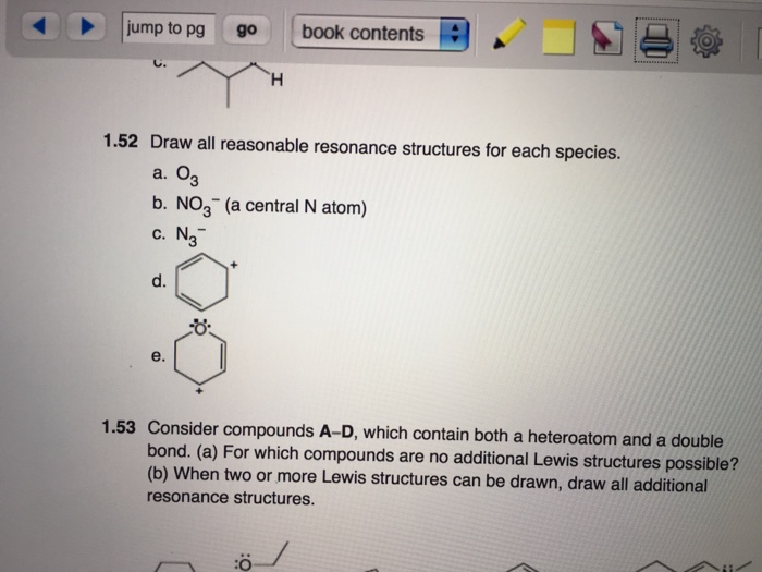 draw all reasonable resonance structures for the following species