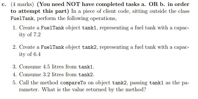 Solved Question 2 Classes and Objects [16 marks All | Chegg.com