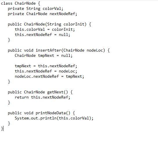 Solved Java please! Integer chairCount is read from input | Chegg.com