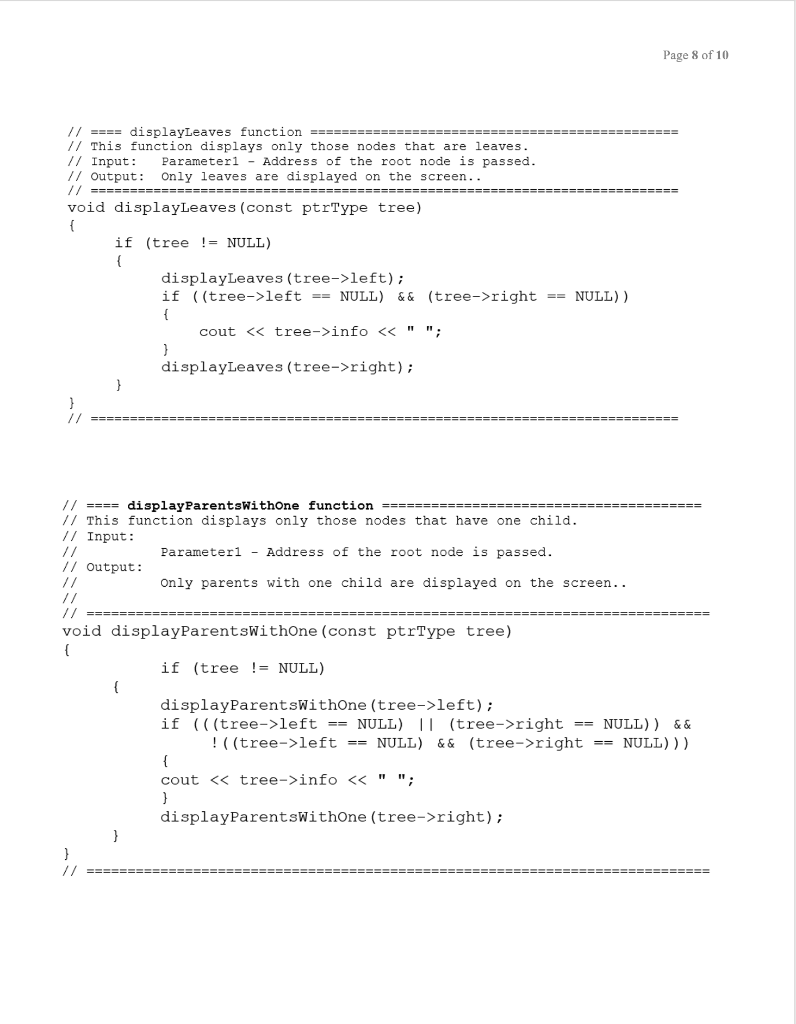 Solved Page 1 of 10 2 points Extra Credit - BST | Chegg.com