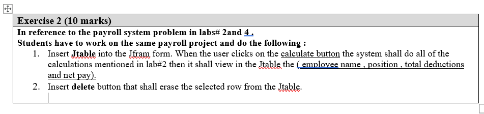 Solved Write a java program that shall solve the following | Chegg.com